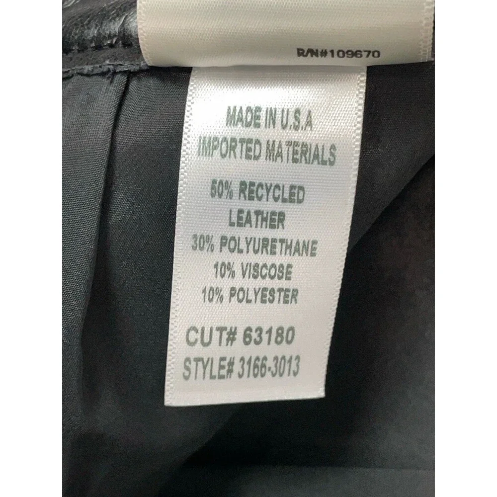 Citizens of Humanity Women 26 Mini Skirt Black Recycled Leather Beatnik Edgy Y2K